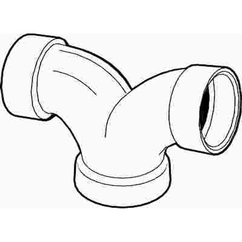 NIBCO 4 in. DWV PVC Double Elbow