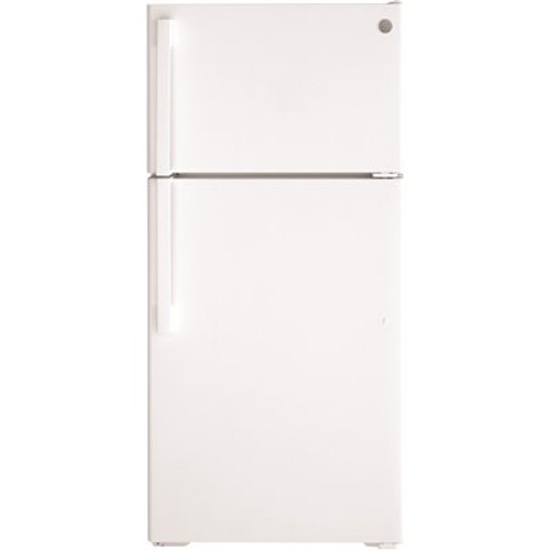 GE 15.6 cu. ft. Top Freezer Refrigerator in White, ENERGY STAR