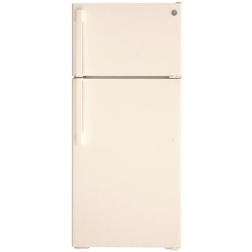 GE 16.6 cu. ft. Top Freezer Refrigerator in Bisque, ENERGY STAR