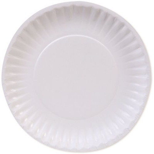 Dixie Basic 6 In. Light-Weight , White Disposable Paper Plates ( 1,200 Plates Per Case)