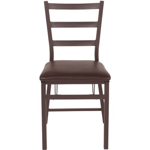 Flash Furniture Brown Metal Folding Chair (2-Pack)