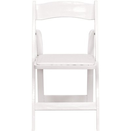 Flash Furniture White Wood Folding Chair (4-Pack) Flash Furniture White Wood Folding Chair (4-Pack)
