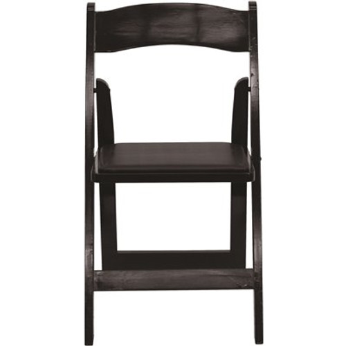 Flash Furniture Black Wood Folding Chair (4-Pack)
