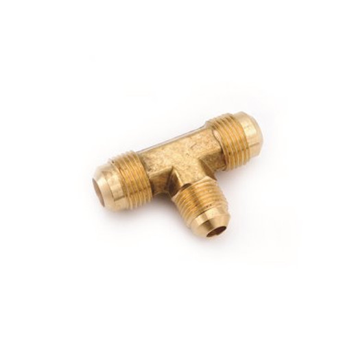 Anderson Metals 1/2 in. x 3/8 in. x 1/2 in. Flare Brass Tee (10/Bag) Anderson Metals 1/2 in. x 3/8 in. x 1/2 in. Flare Brass Tee (10/Bag)
