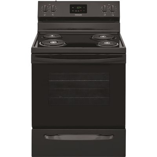 Frigidaire 30 in. 5.3 cu. ft. Electric Range with Manual Clean in Black