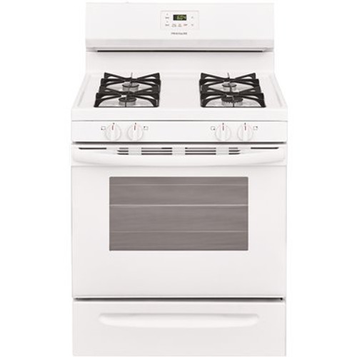 Frigidaire 30 in. 5.0 cu. ft. Gas Range with Manual Clean in White Frigidaire 30 in. 5.0 cu. ft. Gas Range with Manual Clean in White