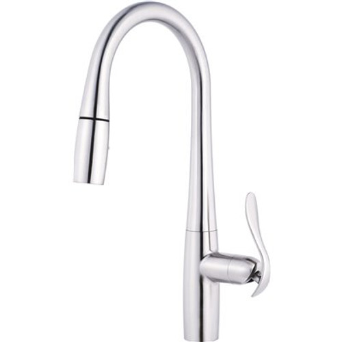 Gerber Selene Single-Handle Pull-Down Sprayer Kitchen Faucet in Chrome
