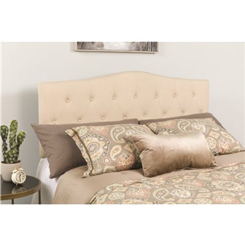 Carnegy Avenue Beige Queen Headboard Panel Design