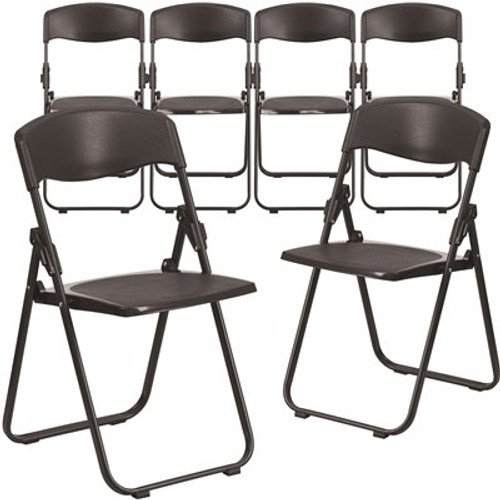 Carnegy Avenue Black Metal Folding Chair (Set of 6)