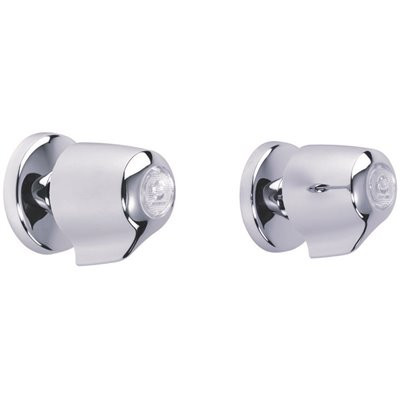 Gerber Gerber Classics 2h Straight Pattern Trim & Compression Valve/Trim W/ 1/2" Ips Connections & Metal Handles Chrome