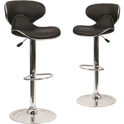 Carnegy Avenue 43 in. Black Bar Stool (Set of 2) Carnegy Avenue 43 in. Black Bar Stool (Set of 2)