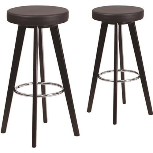 Carnegy Avenue 30 in. Black Bar Stool (Set of 2) Carnegy Avenue 30 in. Black Bar Stool (Set of 2)