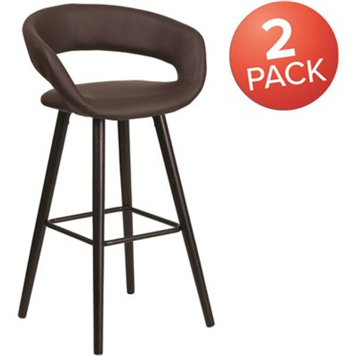 Carnegy Avenue 39 in. Brown Bar Stool (Set of 2) Carnegy Avenue 39 in. Brown Bar Stool (Set of 2)