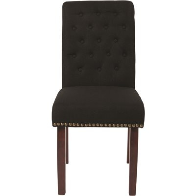 Carnegy Avenue Black Fabric Dining Chairs (Set of 2)
