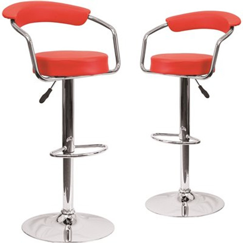 Carnegy Avenue 33.25 in. Red Bar stool (Set of 2) Carnegy Avenue 33.25 in. Red Bar stool (Set of 2)