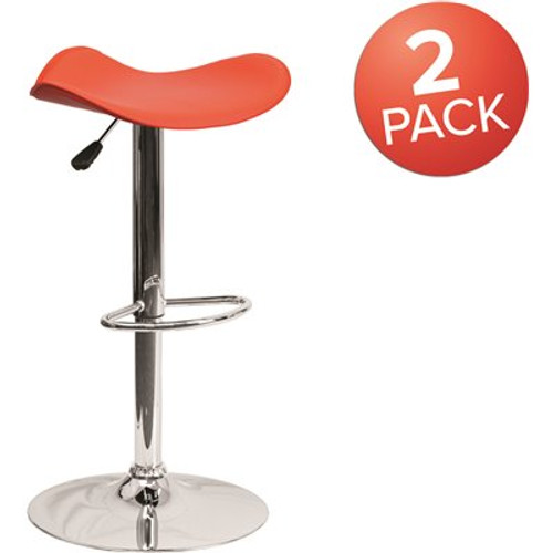 Carnegy Avenue 31.5 in. Orange Bar stool (Set of 2) Carnegy Avenue 31.5 in. Orange Bar stool (Set of 2)