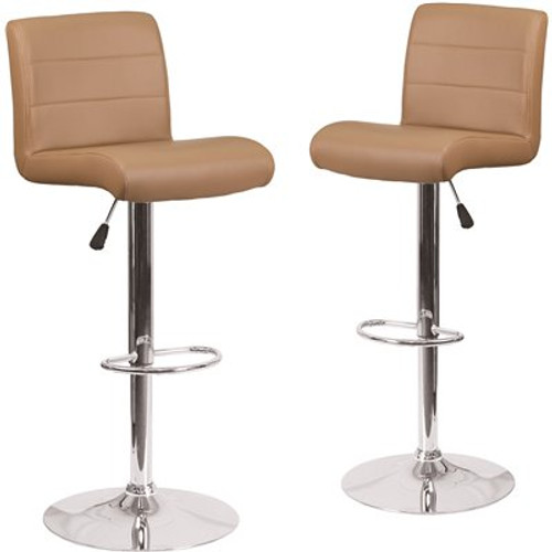 Carnegy Avenue 34.5 in. Cappuccino Bar stool (Set of 2) Carnegy Avenue 34.5 in. Cappuccino Bar stool (Set of 2)