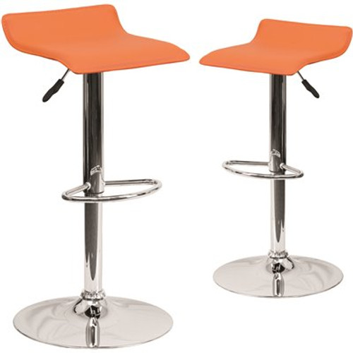 Carnegy Avenue 31.25 in. Orange Bar stool (Set of 2) Carnegy Avenue 31.25 in. Orange Bar stool (Set of 2)