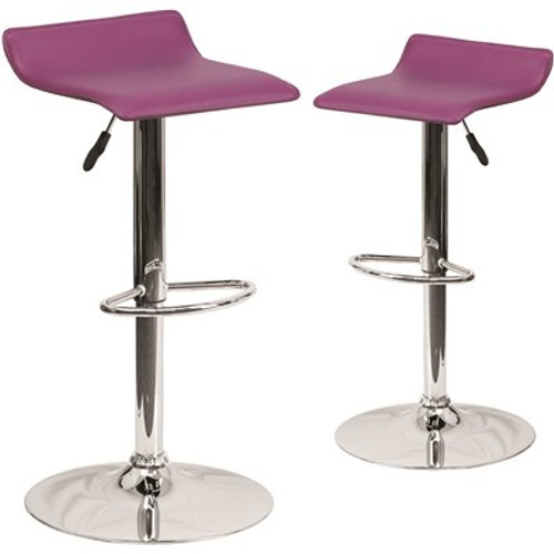 Carnegy Avenue 31.25 in. Purple Bar stool (Set of 2) Carnegy Avenue 31.25 in. Purple Bar stool (Set of 2)