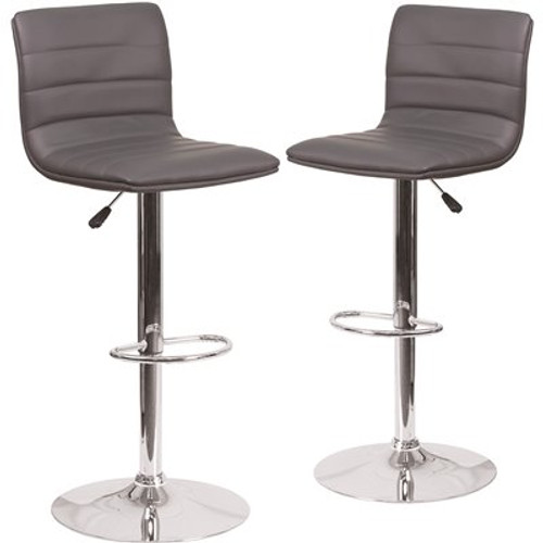Carnegy Avenue 33 in. Gray Bar stool (Set of 2) Carnegy Avenue 33 in. Gray Bar stool (Set of 2)