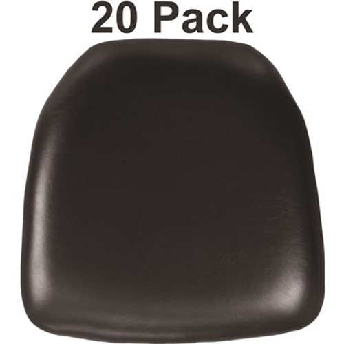 Carnegy Avenue Black Vinyl Chair Pad (Set of 20)