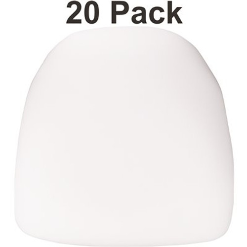 Carnegy Avenue White Fabric Chair Pad (Set of 20)