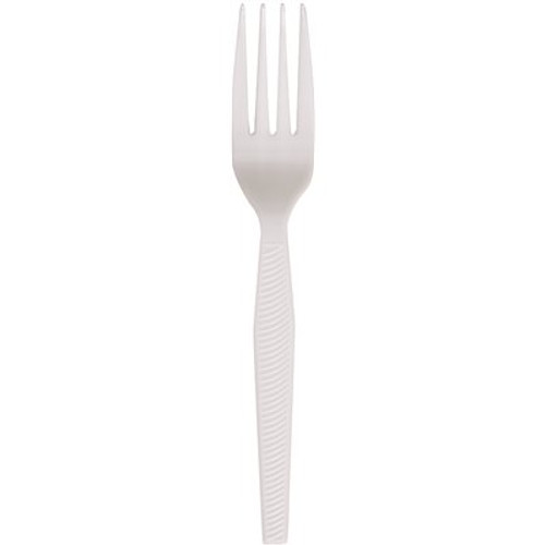 PrimeSource Polystyrene White Heavy-Weight Fork (1000 per Case)