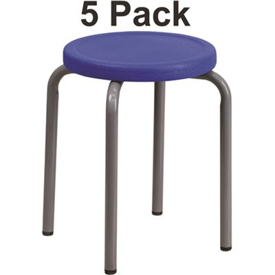 Carnegy Avenue Blue Stackable Stools (Set of 5)