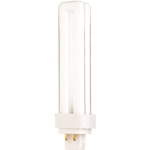 Satco 60-Watt Equivalent T4 G24q-2 Base CFL Light Bulb, Warm White