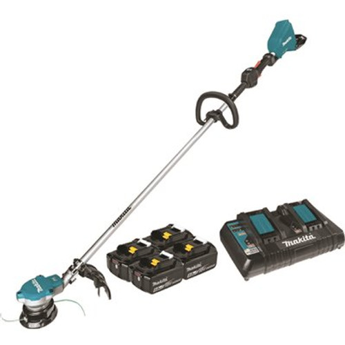 Makita 18V X2 (36V) LXT Lithium-Ion Brushless Cordless String Trimmer Kit with Four 5.0 Ah Batteries