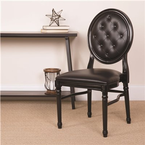 Carnegy Avenue Taupe Vinyl/Silver Frame Resin King Louis Chair