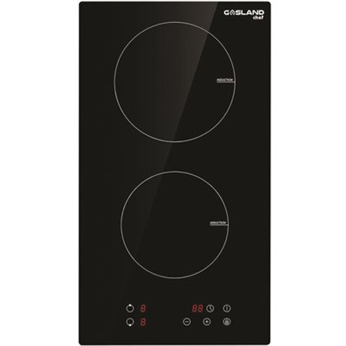 GASLAND Chef 12 in. Vitro Ceramic Surface Built-In Induction Electric Modular Cooktop in Black with 2 Elements