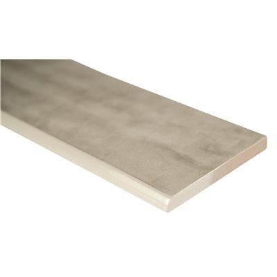 MSI Pavia Gray Bullnose 3 in. x 24 in. Polished Porcelain Wall Tile ( 24 ln. ft. / case )