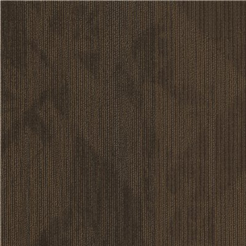 Shaw Farmington Brown Commercial 24 in. x 24 Glue-Down Carpet Tile (20 Tiles/Case) 80 sq. ft.
