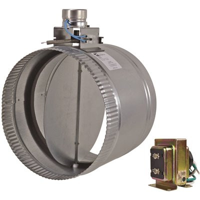 Suncourt 10 in. Motorized Adjustable Damper, Open