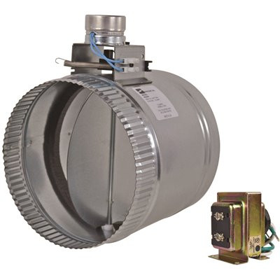 Suncourt 8 in. Motorized Adjustable Damper, Open