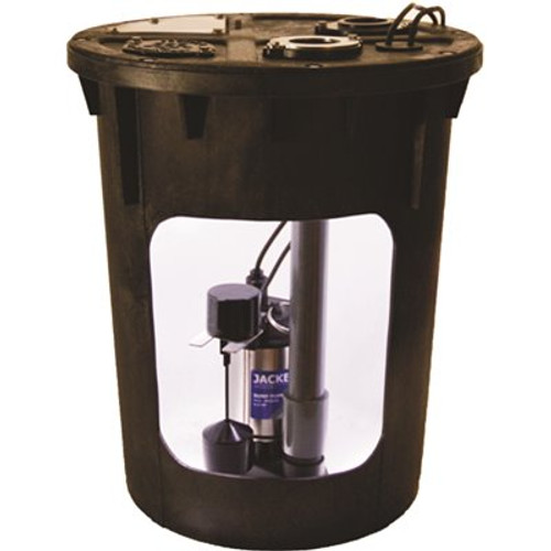 JACKEL 1/2HP Pre-Plumbed Sump Pump System
