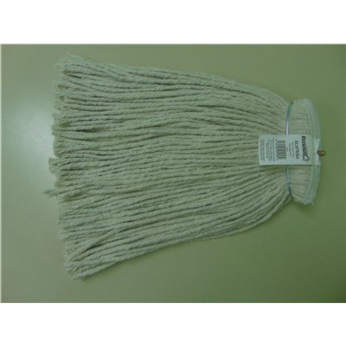 Renown 16 oz. 4-Ply Natural Cotton Metal Screw Type Headband Cut End Mop Head (6/Case)