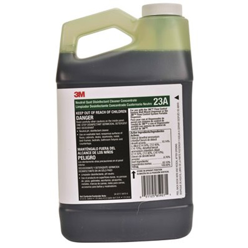 3M 0.5 Gal Flow Control System Neutral Quat Disinfectant Cleaner 23A Concentrate