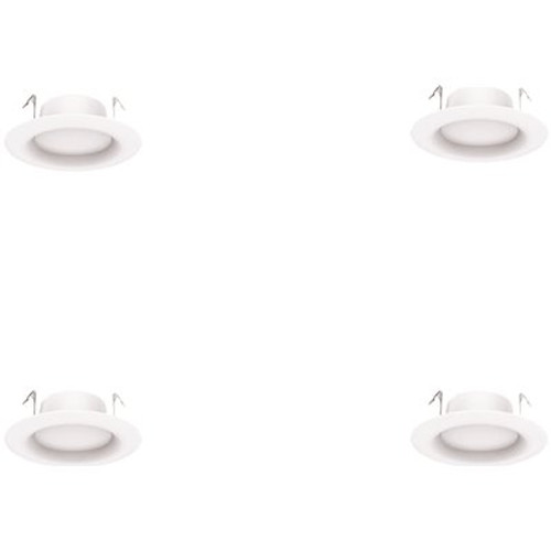 EcoSmart ECS 4 in. 2700K Integrated LED Recessed Trim (4-Pack)