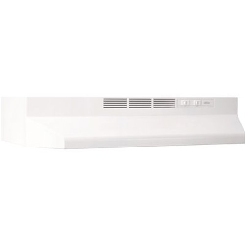 Broan-NuTone BUEZ1 24 in. Ductless Under Cabinet Range Hood with light and Easy Install System in White