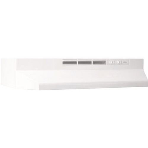 Broan-NuTone BUEZ1 36 in. Ductless Under Cabinet Range Hood with Light and Easy Install System in White