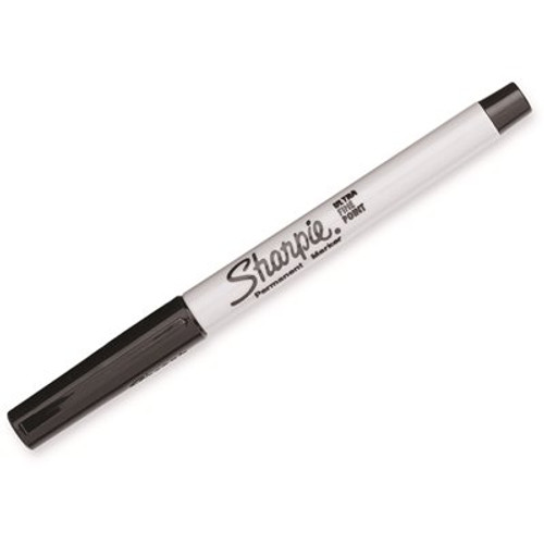 Sharpie Ultra-Fine Permanent Marker in Black (12-Count)