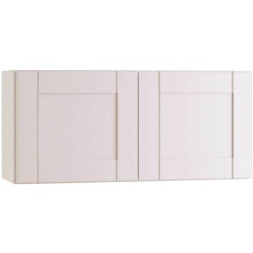 Vesper White Shaker Assembled Plywood Wall Kitchen Cabinet with Soft Close 24 in. x 12 in. x 12 in.