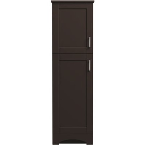 MagickWoods Brixton 18 in. W x 19-1/8 in. D x 60 in. H Linen Cabinet in Dark Chestnut MagickWoods Brixton 18 in. W x 19-1/8 in. D x 60 in. H Linen Cabinet in Dark Chestnut