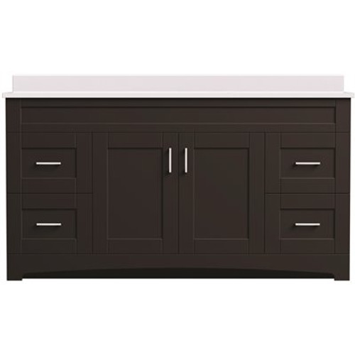 MagickWoods Brixton 60 in. W x 21 in. D Bath Vanity Cabinet in Dark Chestnut