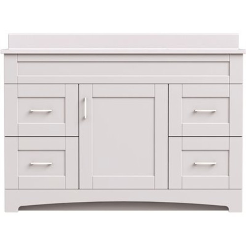 MagickWoods Brixton 48 in. W x 18 in. D Bath Vanity Cabinet in Vanilla White