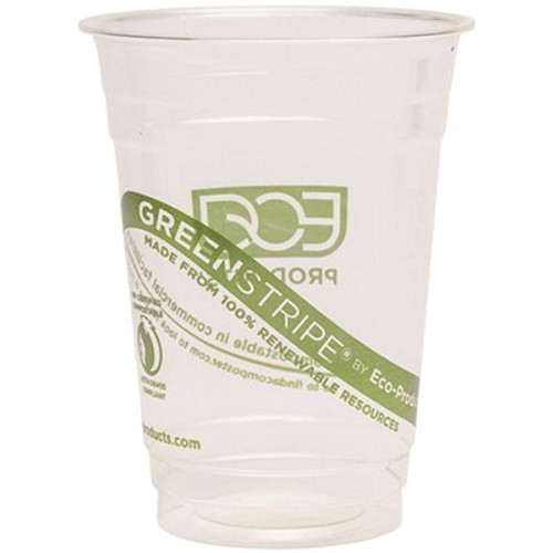 BLUESTRIPE 16 oz. Disposable Recycled PET Plastic Cold Cup in Clear (1000 per Case)