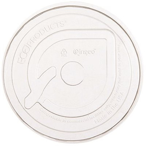 BLUESTRIPE Flat Lid For 9 oz. to 24 oz. Recycled Content Cups, Clear (1000 per Case)