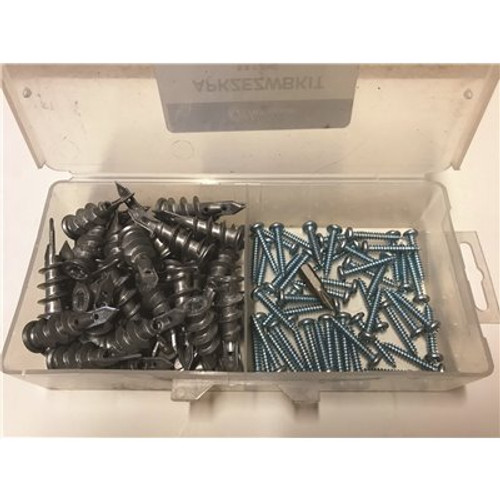 #8 Zinc Metal EZ Wall Anchor Kit Contains 50-Anchors, 50-Screws and 1-Phillips Screwdriver Bit in a Sturdy Plastic Case